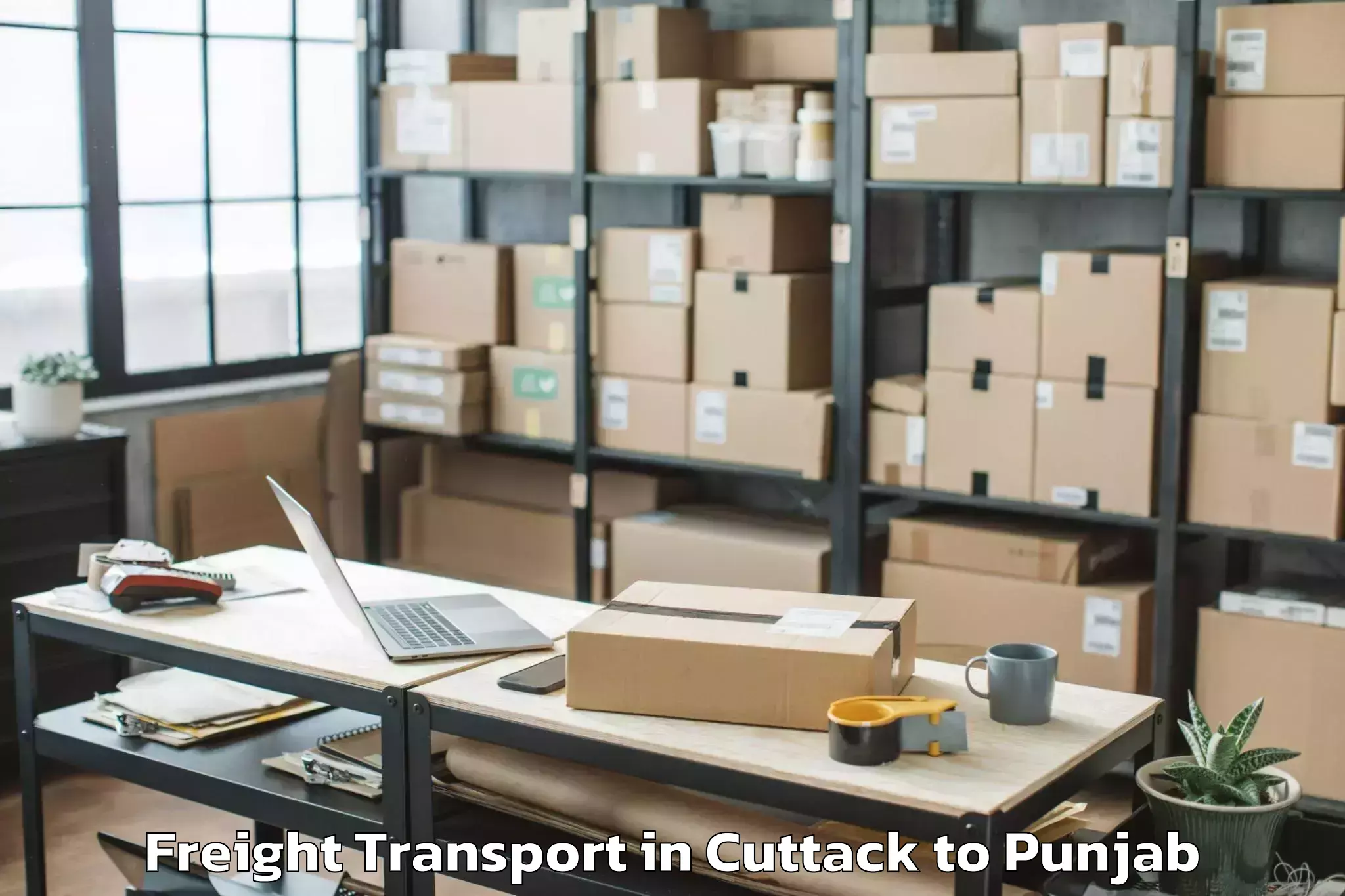 Comprehensive Cuttack to Guru Kashi University Talwandi Freight Transport